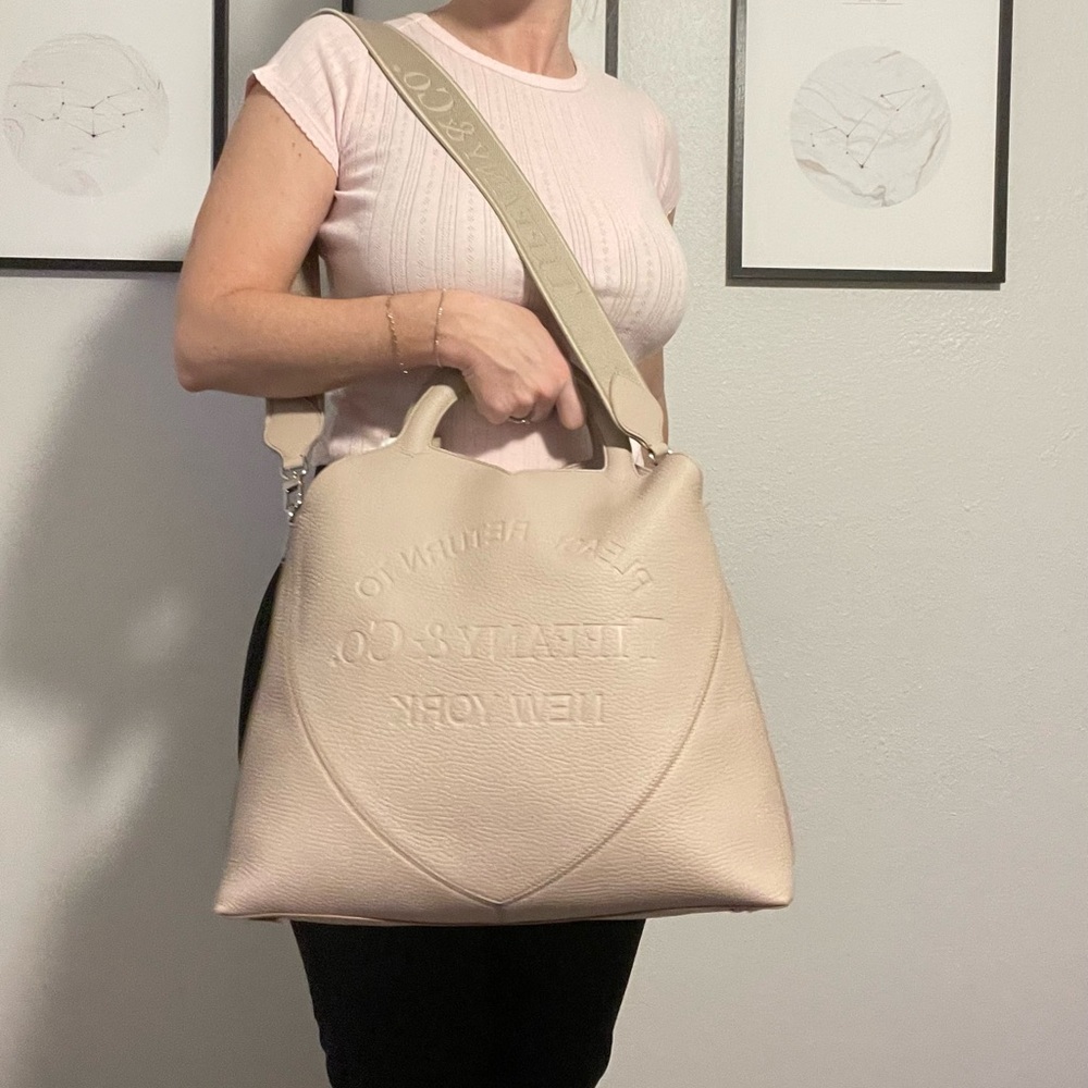 Tiffany & Co. Taupe Leather Shoulder Bag - Picture 7 of 8